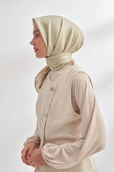 ARMANDA وشاح حريري مسطح ذو وجهين 4401-Toprak Ketentohumu