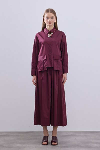 Kübra Yiğit Short Shirt Set with Pockets