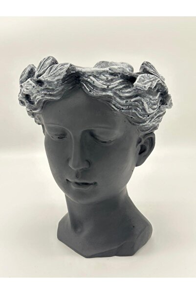 BarsDecor Helen Saksı Büst Büyük Siyah