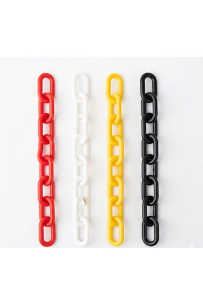 8MM PLASTİK ZİNCİR 25 MT BEYAZ