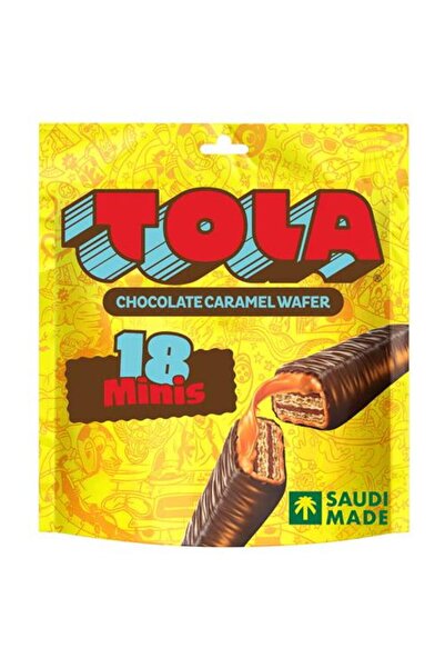FOFO بسكويت تولا ويفر مع شوكولاتة الحليب والكراميل، صغير 279 غرام
