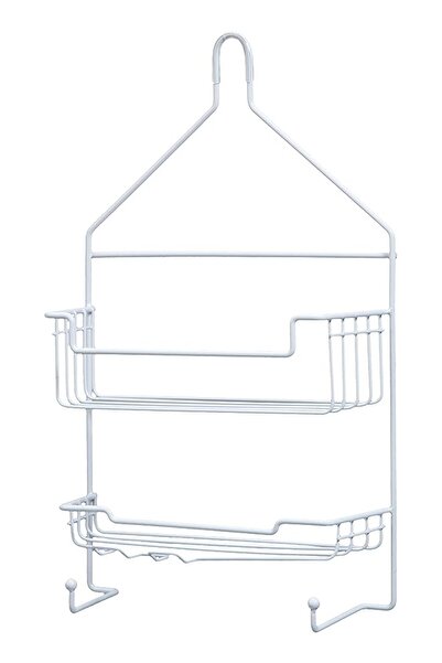 Kenney 2-Shelf Hanging Shower Caddy, White