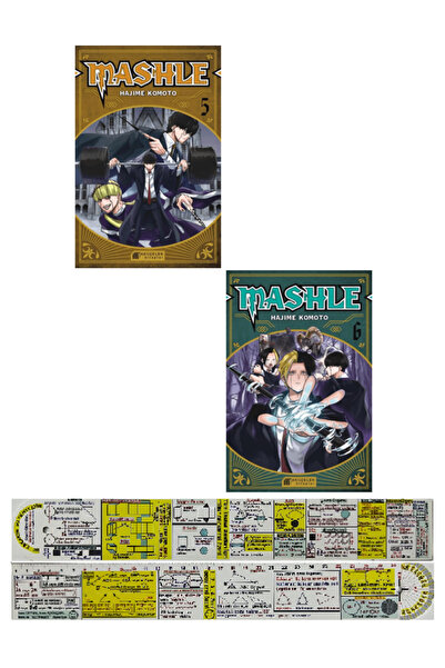 Akıl Çelen Kitaplar Mashle 5-6. Ciltler Manga Seti + Özel Cetvel