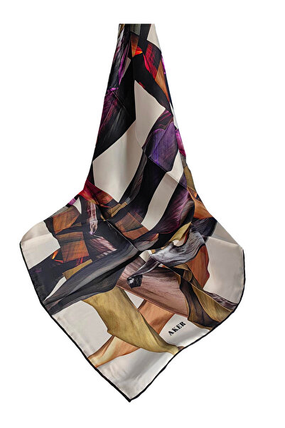 Aker Silk Crepe Satin Scarf Best of Series 6812701-312