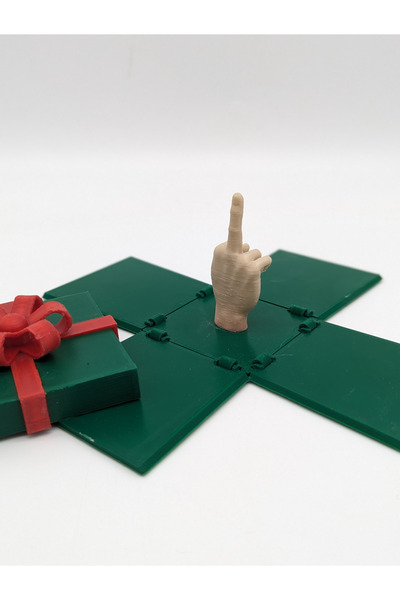 Morphena3D Absürt Şaka Kutusu – Orta Parmak Figürlü Hediye - 3D Baskı