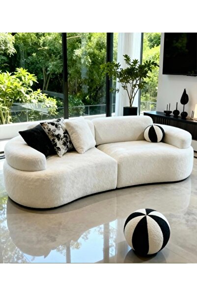 oiphome Pillow Ball Decorative Set of 2 Wersoft Fabric 30cm