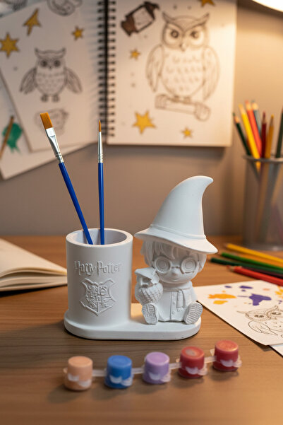 adanaçiçekliatölye HARRY POTTER KALEMLİK BOYAMA SETİ 2 PARÇA SET BOYA VE FIRÇ...