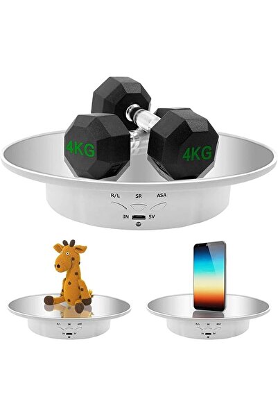 The Bros Motorized Rotating Display Stand, 7.87inch, 17.6LB Load Ultra-Quiet 360 Degree Electric Rot