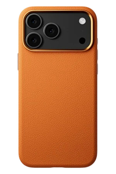 ÖzokStore غطاء ماج سيف من الجلد لهاتف آيفون 17 برو ماكس