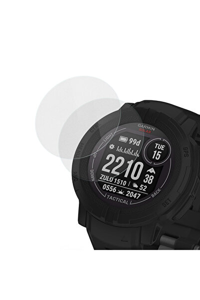 CaseOnn واقي شاشة من الزجاج المقوى لجهاز Garmin Instinct 2 9H، قطعتان