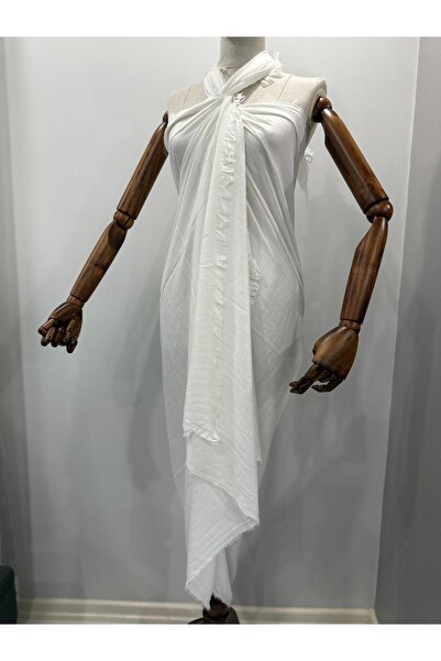 GÜMRÜKÇÜ Viscose Cotton Modal Fabric Pareo Prayer Shawl