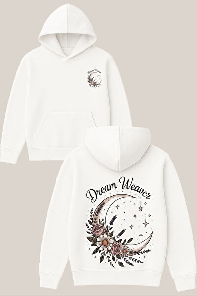 RawNox سويت شيرت بتصميم Dream Weaver باللون الأبيض للجنسين قصة فضفاضة 3 Threa...