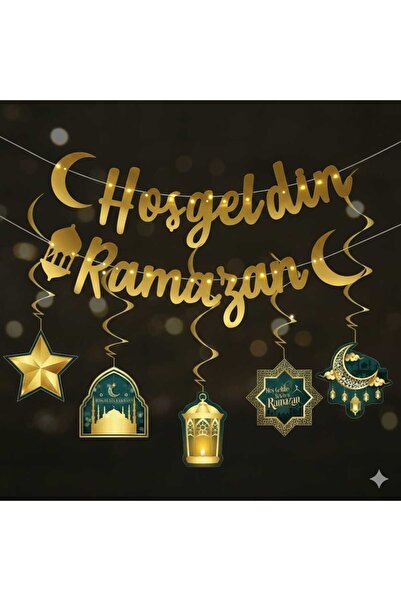 ÇITIPITISTORE hoşgeldin ya şehri ramazan süsleri led ışıklı 3 lü set