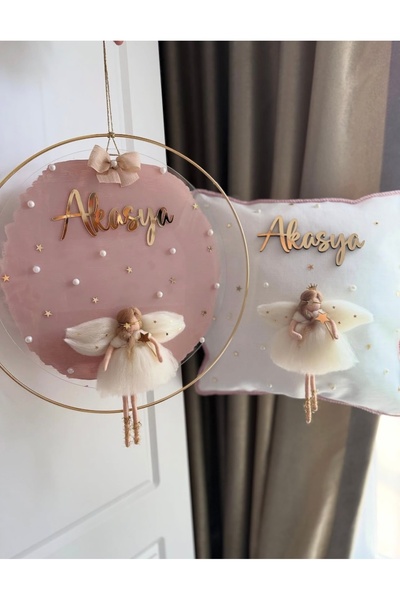 Tasarım Bebek kapı süsü takı yastığı set