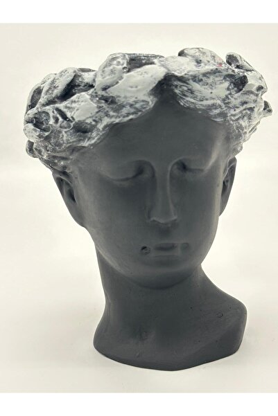 BarsDecor Helen Saksı Büst Küçük Siyah