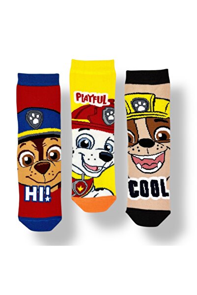 PAW PATROL Lisanslı Erkek Çocuk 3 Çift Soket Çorap 22598
