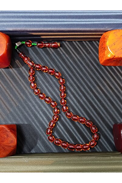 Anemore Collection سبحة خرز كهرمانية مصنوعة يدويًا من داباس، أفضل هدية