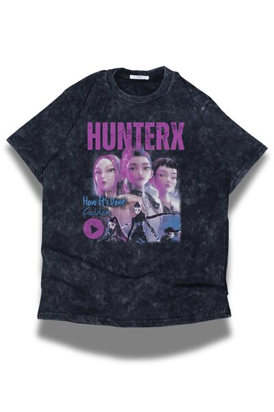 Fuddy Moda Unisex How It's Done Golden Hunterx Written Washable T-Shirt, Over...