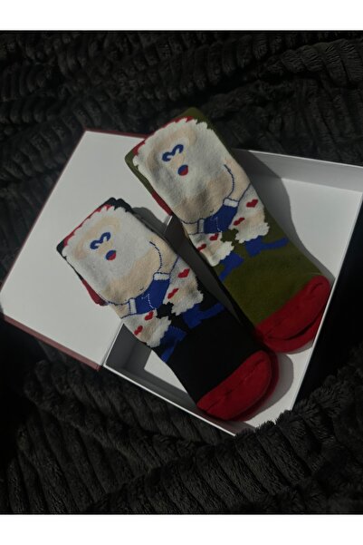 BERAUNDERWEAR Christmas Boxed Sock Set for Couples Christmas Pair of Socks Set