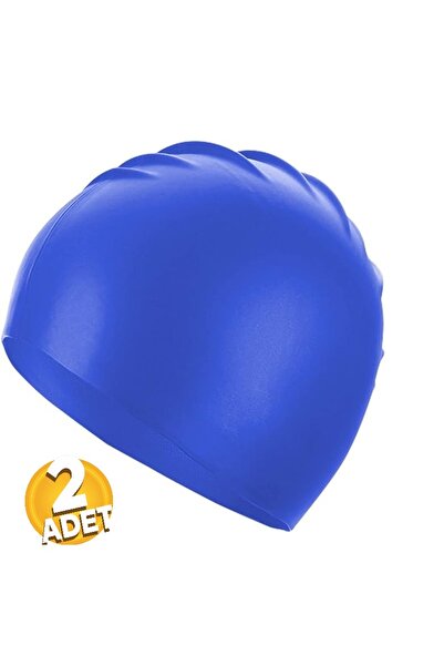 MUBX 2-Piece Silicone Swimming Cap Pool Sea Cap Luxury Cap Swimming Cap