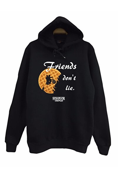 The Fame Stranger Things, Friends Don'T Lie, Printed Unisex, Cotton Hooded Sweatshirt Hoodie