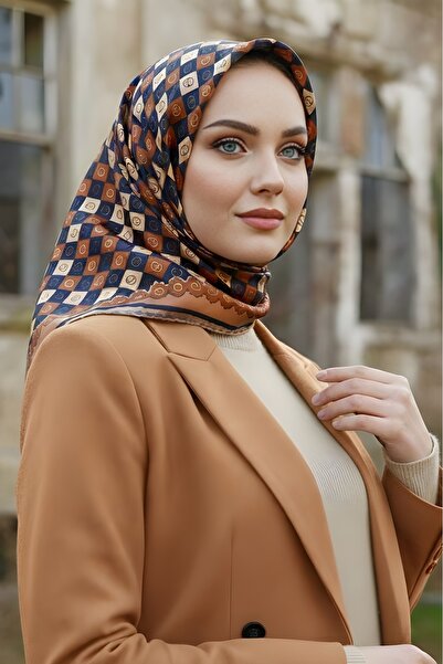 İmajButik Camel İpekhan Soft Digital Cotton Scarf