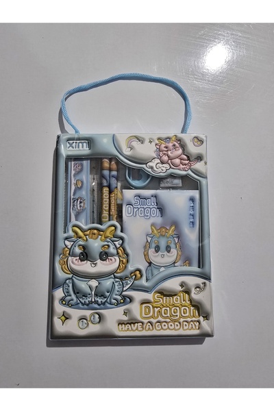 Ximi Sevimli Figürlü Çocuk Kırtasiye Seti – 2 Kalem, Silgi, Cetvel & Kalemtır...