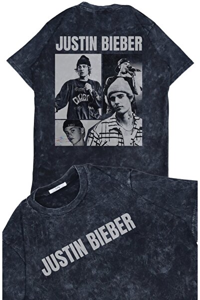 Fuddy Moda تي شيرت جاستن بيبر للجنسين رقم مطبوع قابل للغسل، تي شيرت ريترو ذو طابع موسيقي قصة فضفاضة