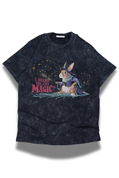 Fuddy Moda Tricou unisex I Hard You Like Magic, lavabil, tricou , supradimensionat Chappell Roan, cu tematică retro