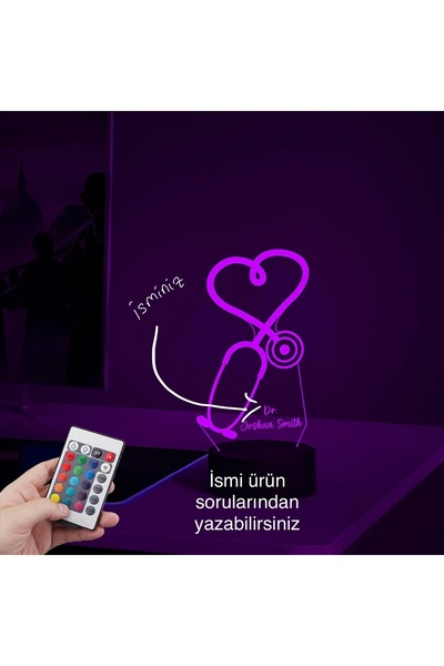 GM3dConcept Doktorlar için RGB ledli masa lambası, hekimler için hediyelik öz...