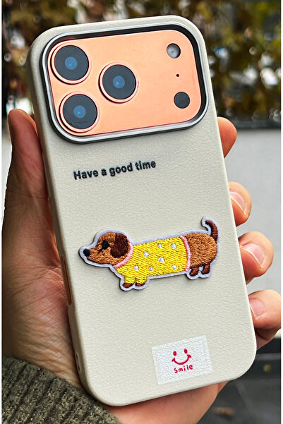 EDELFU iPhone 17 Pro Max - Dog Pattern Silicone Cover with Raised Camera Prot...