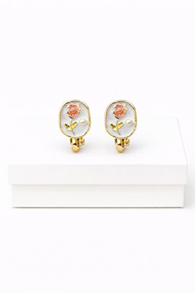 MakeWell Non-Pierced Children's Earrings with Rose and Heart Design for Child...