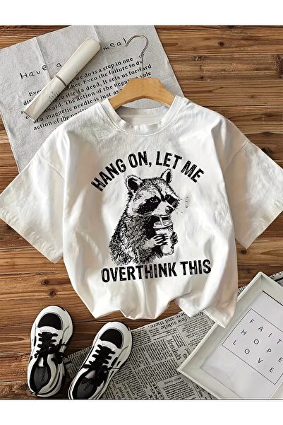 LELVANİ Tricou cu imprimeu cu model de racon în stil umoristic