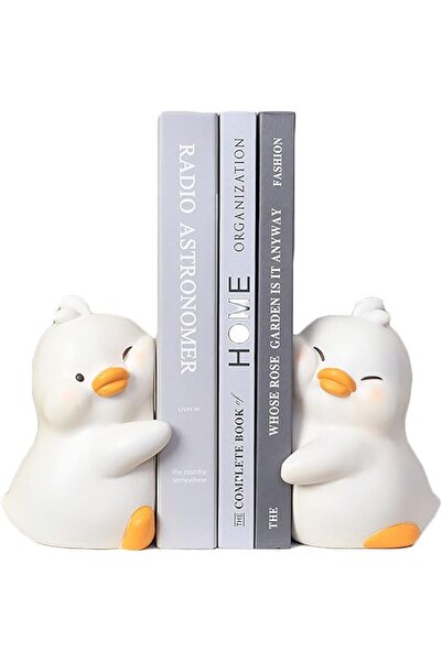 Arabest فواصل كتب مزخرفة على شكل بطات عناق لطيفة، فواصل كتب فريدة لحمل الكتب، سدادة حامل كتب إبداعية من الراتنج