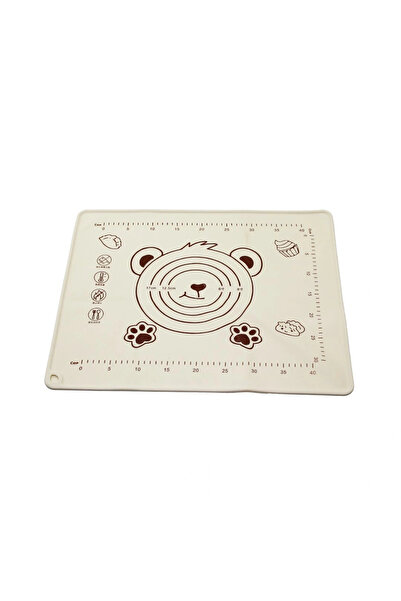 shopwave Rectangular 40X50Cm Colorful Silicone Dough Mat with Scale Drawing 240Gr (5047)