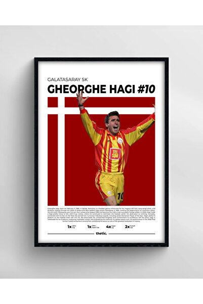 Thetic GHEORGHE HAGİ SPOR KOLEKSİYONU - PREMIUM Çerçeveli Tablo