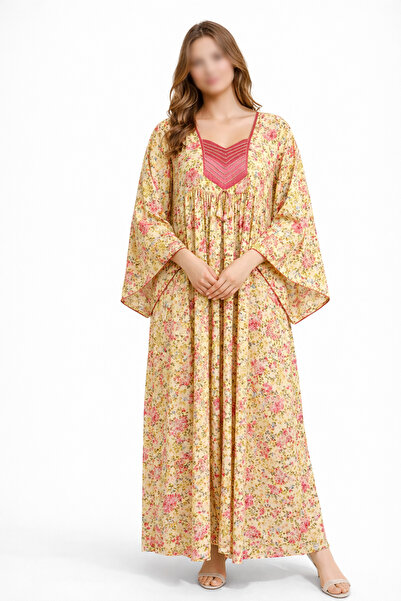 THOGUE Women's silk jalabiya with French sleeves