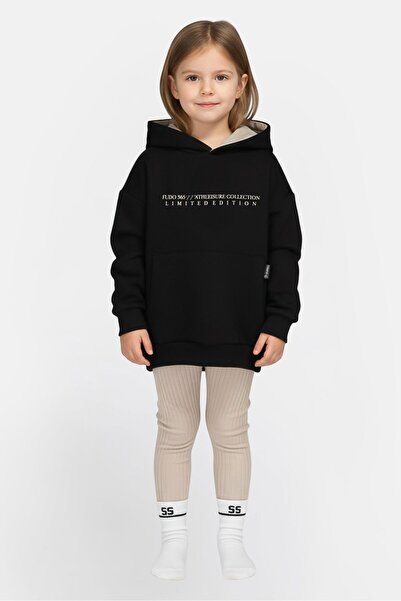 Fudo طقم بناتي مكون من 3 قطع مطبوع عليه رسومات، سويت شيرت، ليجنز، وجوارب، متع...