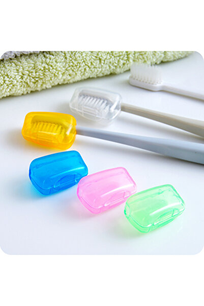Arabest 5 أغطية لفرشاة الأسنان، غطاء رأس فرشاة أسنان محمول للسفر، حافظة واقية لفرشاة الأسنان