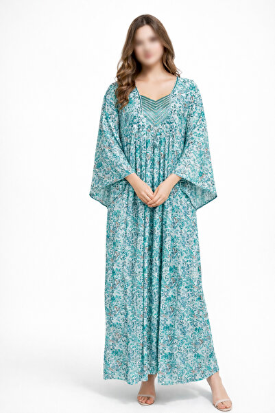 THOGUE Women's silk jalabiya with French sleeves