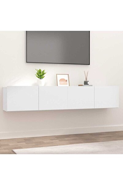 vidaxl TV Cabinets 2 pcs White 80x30x30 cm Engineered Wood