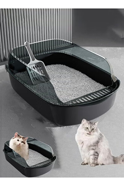 RUITING Large detachable cat litter box, semi-enclosed to prevent splashing, easy to clean and odor-free