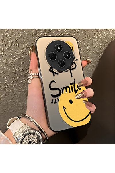 ucuc جراب حماية كلاسيكي بتصميم الابتسامة لهاتف شاومي ريدمي 14C 4G مصنوع من ال...