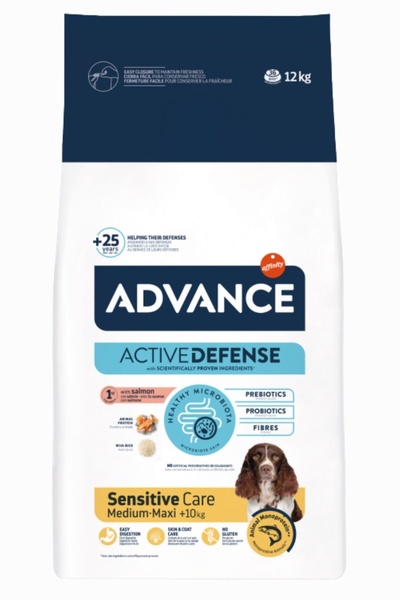 Advance sensitive medium maxi adult köpek 12kg somonlu pirinçli orta ve büyük...