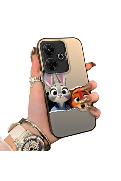 ucuc حافظة واقية من السيليكون المتوافقة مع هاتف Xiaomi Poco M6 4G ذات حافة أك...