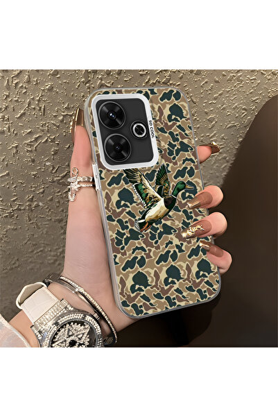 Hontinga حافظة متوافقة مع هاتف Xiaomi Redmi 13 4G، حافظة صلبة مضادة للسقوط، ن...