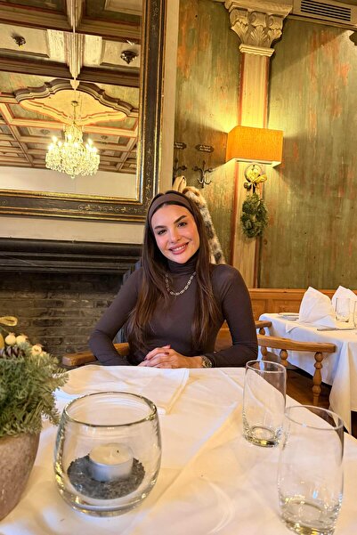 Gizem Ecemiş Khalifa Acı Kahve %100 Kaşmir Body