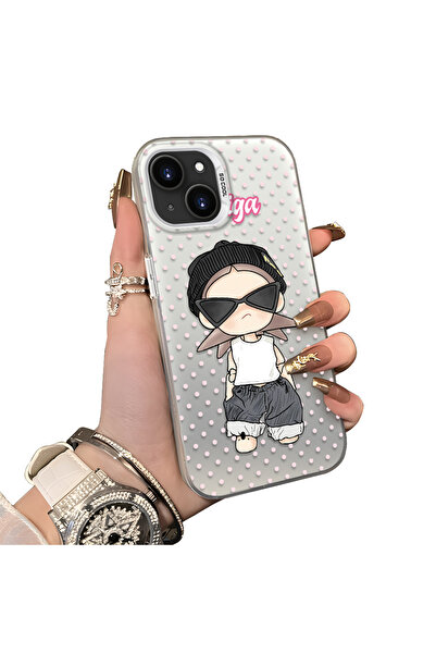 ucuc غطاء حماية عصري للفتيات متوافق مع آيفون 14 بلس/15 بلس، مصنوع من السيليكو...