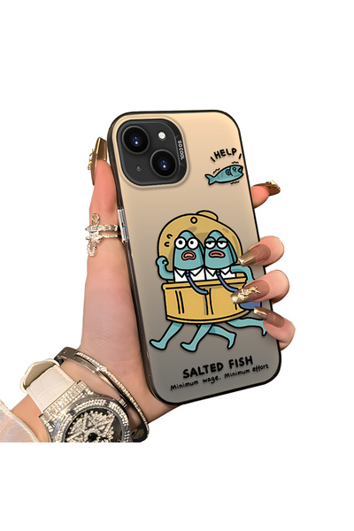 ucuc حافظة حماية من السيليكون ذات حافة أكريليكية متوافقة مع هاتف iPhone 15 Pl...