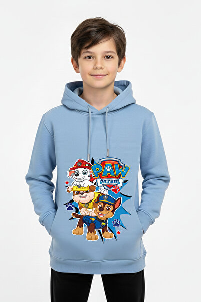 Vaxy Style Erkek Çocuk Özel Figür Baskılı Üç İplik Şardonlu Kalın Pamuklu Yan...